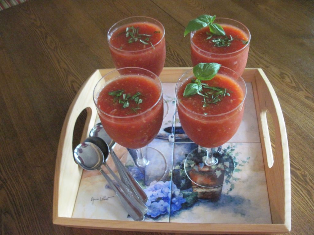 Cold Soups Gazpacho Tray