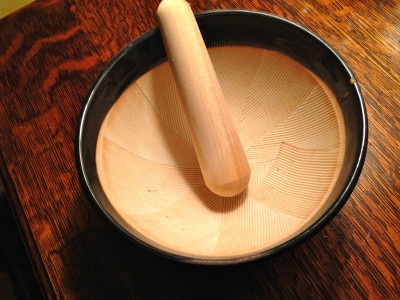 Carol's Suribachi for MIlk Thistle Gomashio