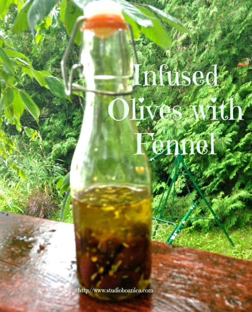 Olives with fennel make excellent herb-infused gifts