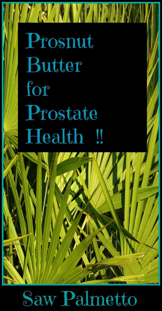 Saw Palmetto + Prosnut butter for prostate health