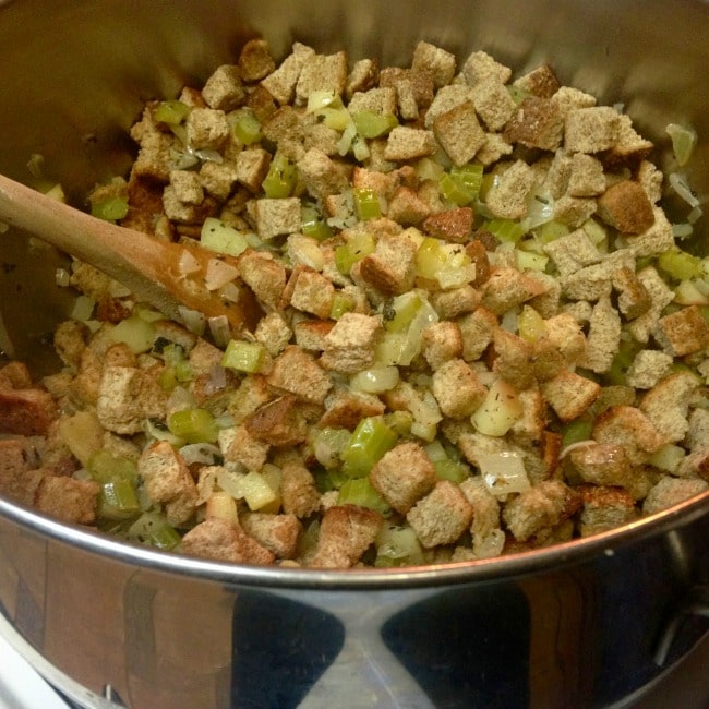 Gluten Free stuffing with bread added