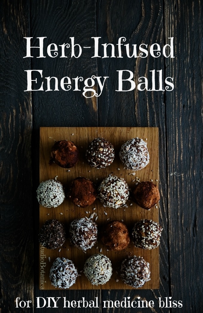 Herb-Infused Energy Balls make delicious herbal medicines!