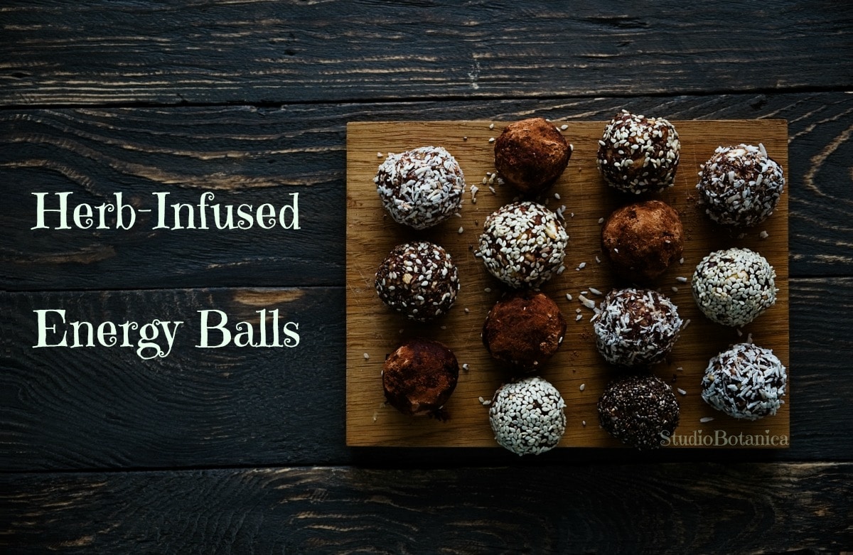 Herb-Infused Energy balls ~ Zoom Ball Extravaganza - Studio Botanica