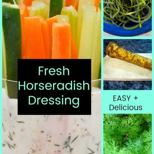 Fresh Horseradish Dressing add some Zing to your day!! Studio Botanica