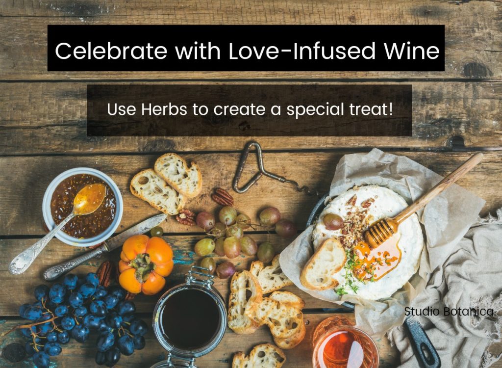 love infused wine with herbs