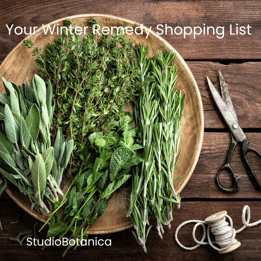 Your Winter Herbal Remedy Shopping List some ideas for you! Studio