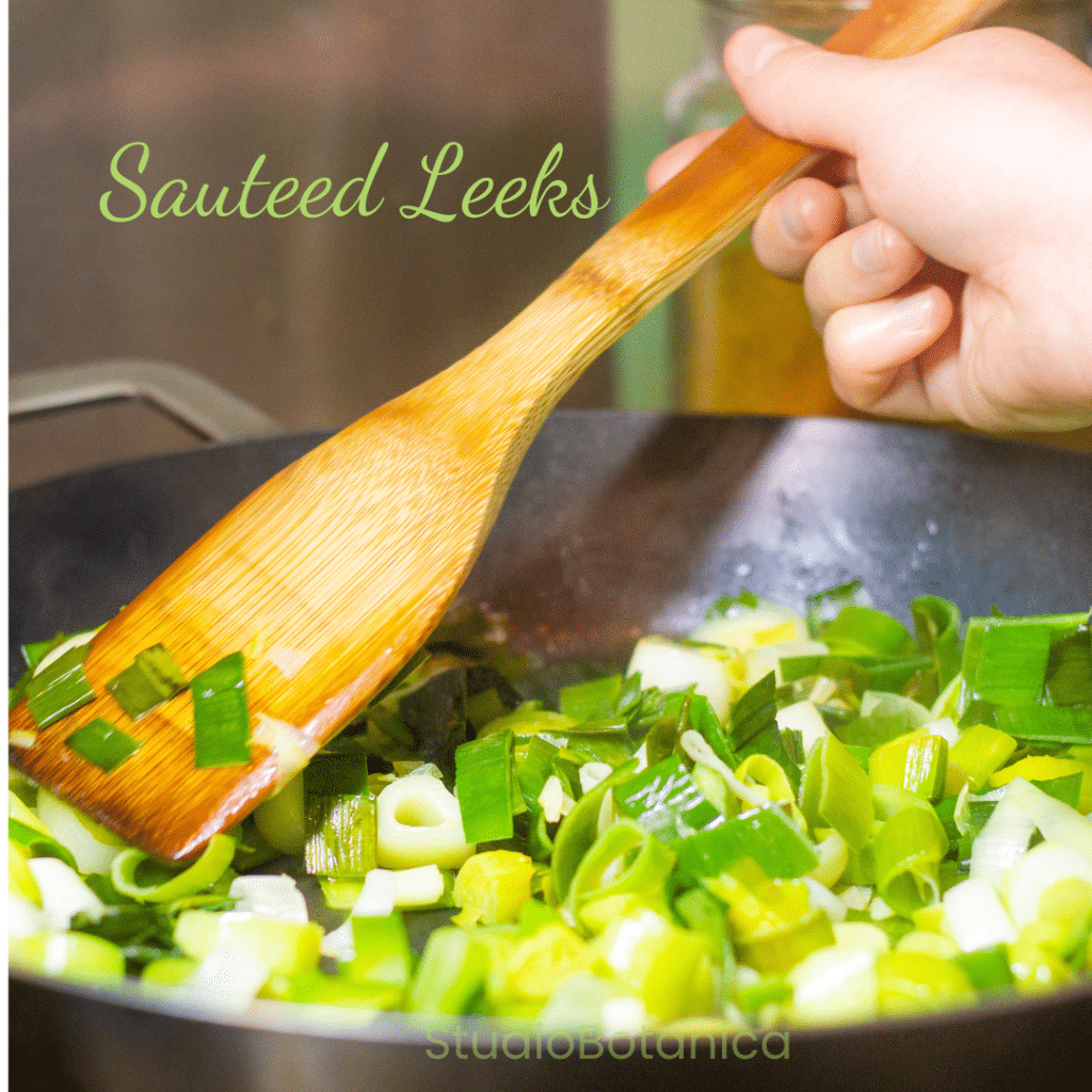 Health Leeks as sauteed leeks