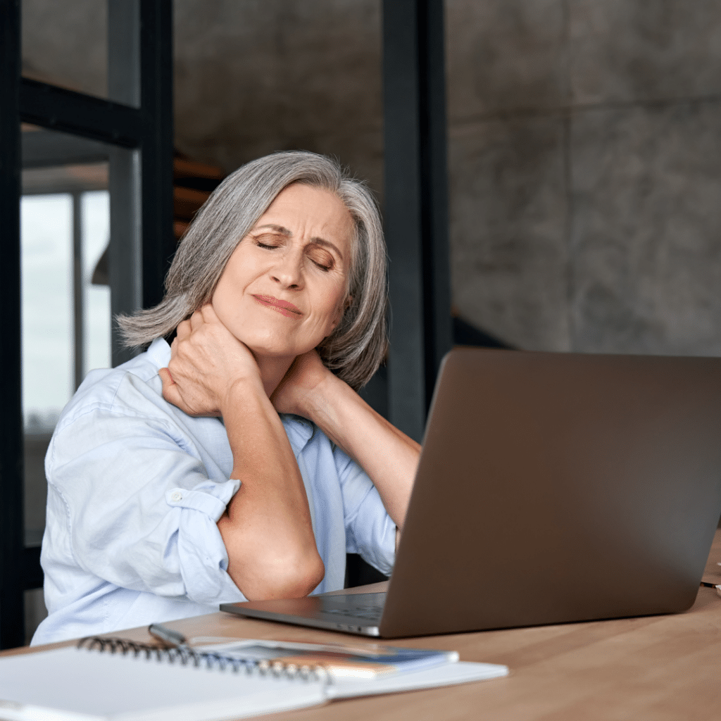 Woman needing relief from cold and flu