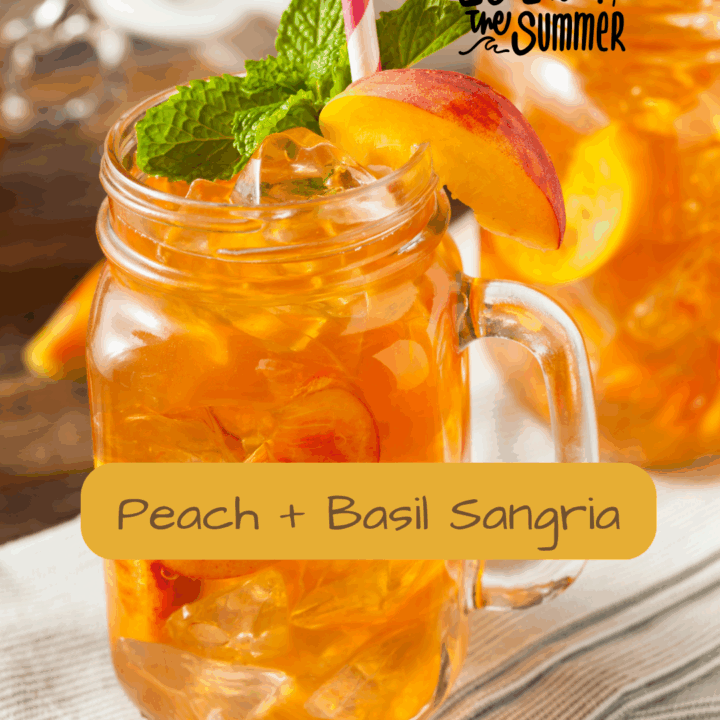 Peach Basil Sangria