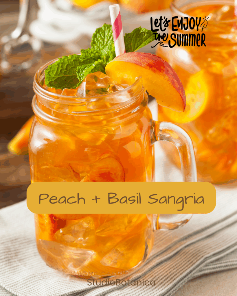 Peach Basil Sangria