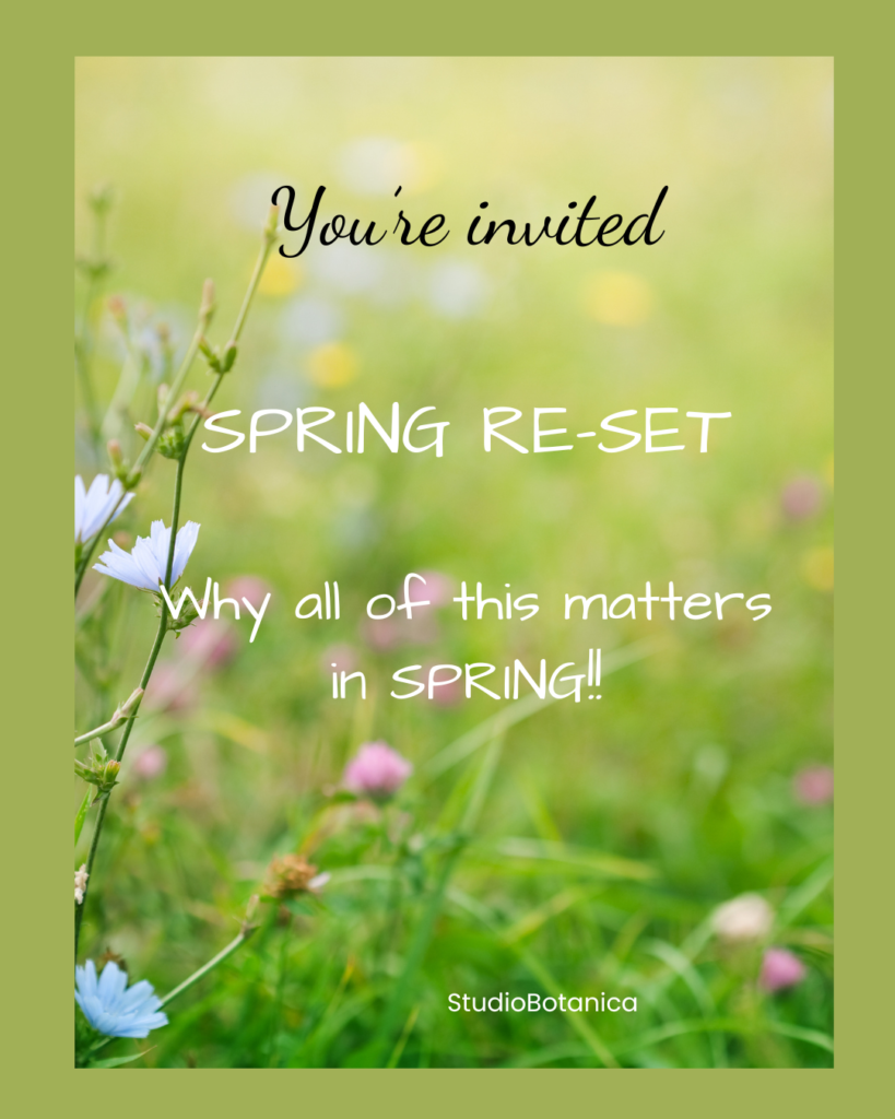 spring re-set WHY matters